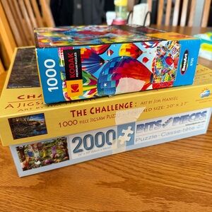 Puzzles 1000 and 2000 pieces
